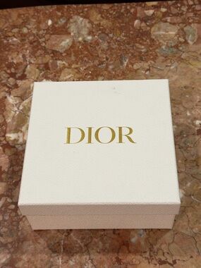 Dior Cream Box with Gold Logo